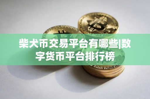柴犬币交易平台有哪些|数字货币平台排行榜