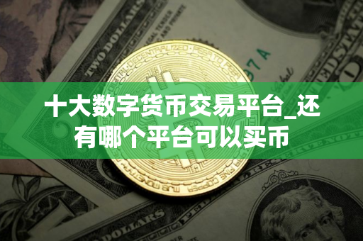 十大数字货币交易平台_还有哪个平台可以买币