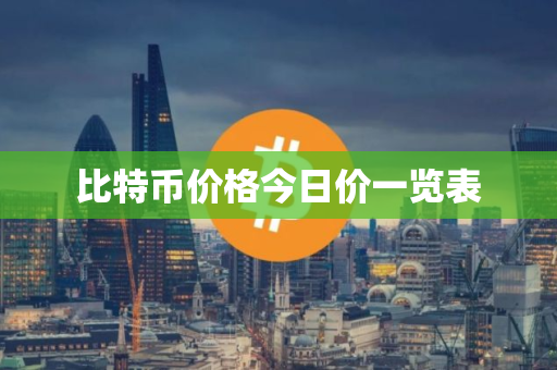 比特币价格今日价一览表
