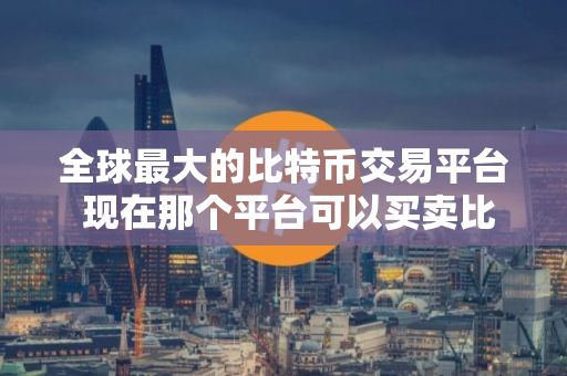 全球最大的比特币交易平台 现在那个平台可以买卖比特币