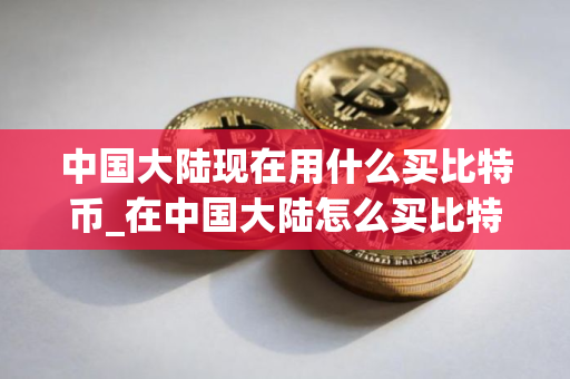 中国大陆现在用什么买比特币_在中国大陆怎么买比特币