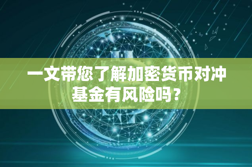 一文带您了解加密货币对冲基金有风险吗？