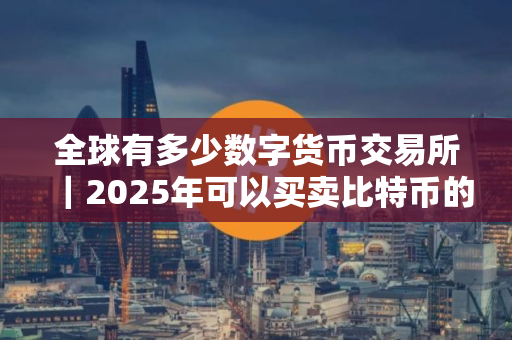 全球有多少数字货币交易所｜2025年可以买卖比特币的软件有哪些