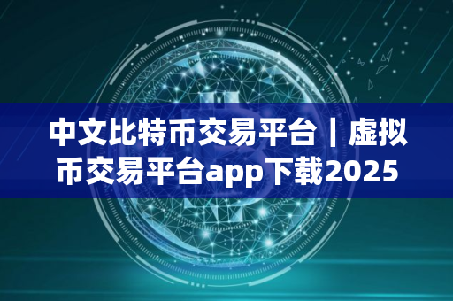 中文比特币交易平台｜虚拟币交易平台app下载2025
