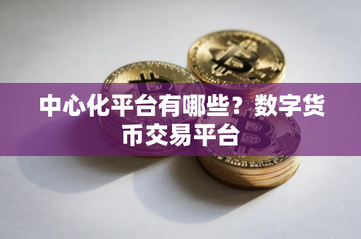 中心化平台有哪些？数字货币交易平台
