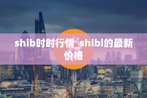 shib时时行情_shibi的最新价格