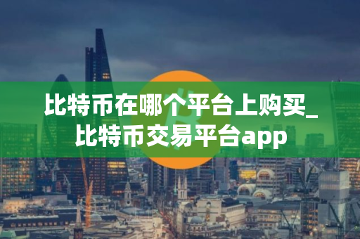 比特币在哪个平台上购买_比特币交易平台app
