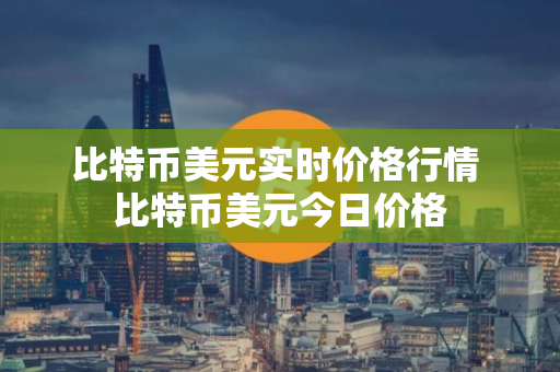 比特币美元实时价格行情 比特币美元今日价格