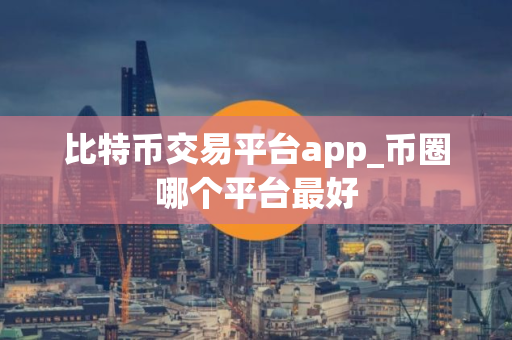 比特币交易平台app_币圈哪个平台最好