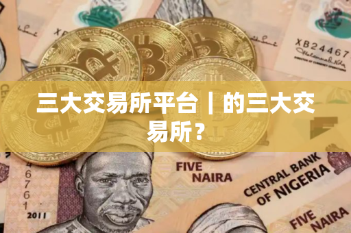 三大交易所平台｜的三大交易所？