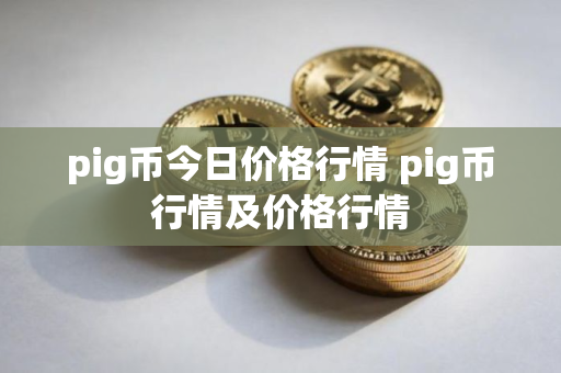 pig币今日价格行情 pig币行情及价格行情