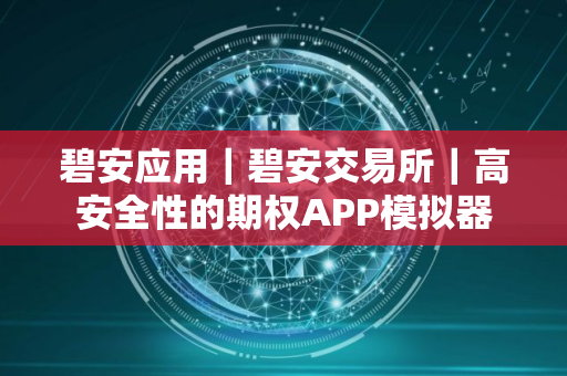 碧安应用｜碧安交易所｜高安全性的期权APP模拟器