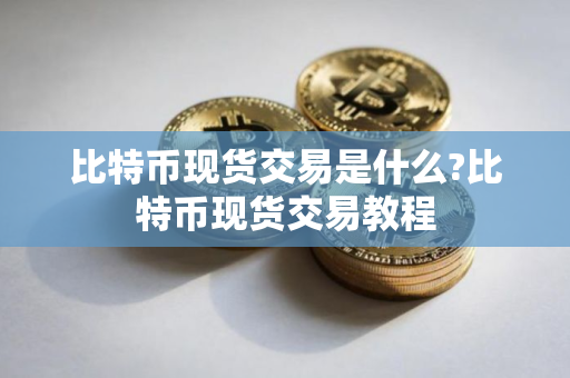 比特币现货交易是什么?比特币现货交易教程