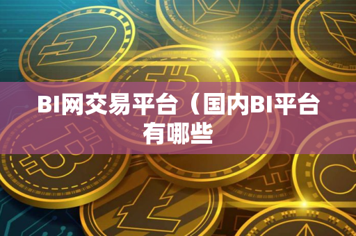 BI网交易平台（国内BI平台有哪些