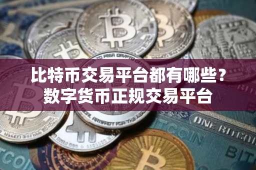 比特币交易平台都有哪些？数字货币正规交易平台