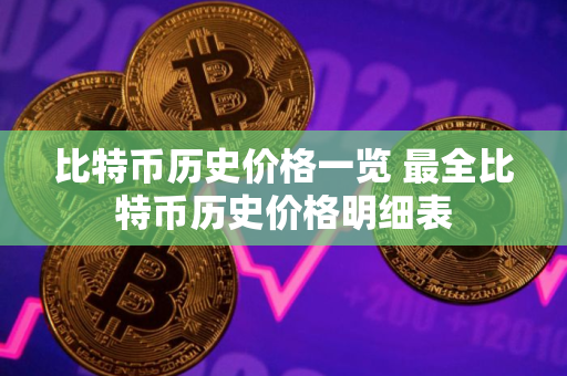 比特币历史价格一览 最全比特币历史价格明细表