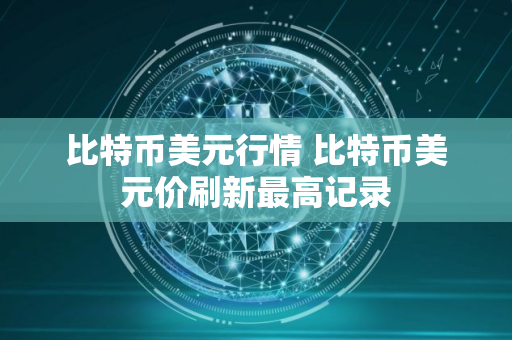比特币美元行情 比特币美元价刷新最高记录