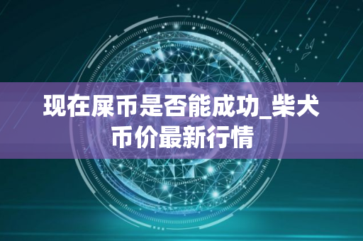 现在屎币是否能成功_柴犬币价最新行情