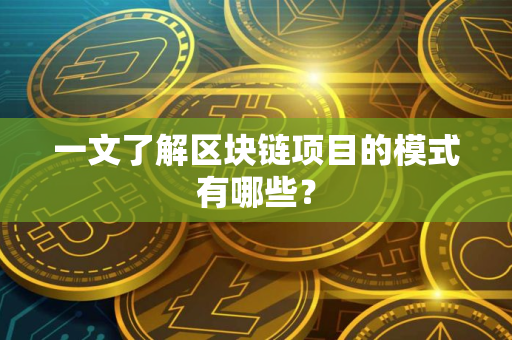 一文了解区块链项目的模式有哪些？