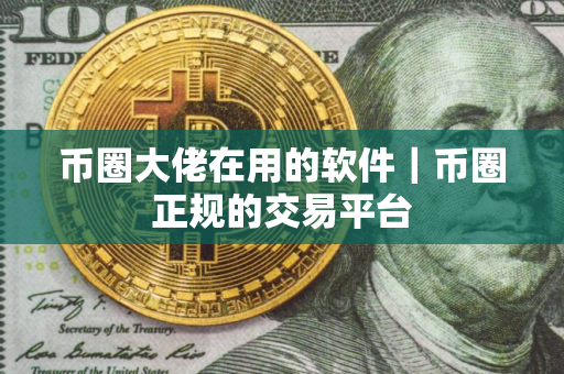 币圈大佬在用的软件｜币圈正规的交易平台