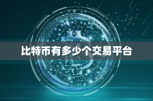 比特币有多少个交易平台
