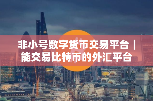 非小号数字货币交易平台｜能交易比特币的外汇平台
