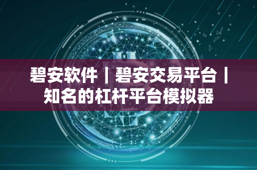 碧安软件｜碧安交易平台｜知名的杠杆平台模拟器